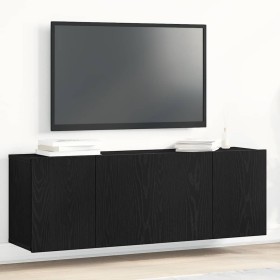 Muebles de TV 2 piezas Roble negro 120x30x41 cm Madera de ingeniería de , Armarios y almacenamiento - Ref: Foro24-862195, Pre...