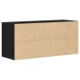 Banco zapatero roble negro 100x35x45 cm madera de ingeniería | Foro24.es | Tu tienda online para hogar, jardín y más Foro24.es