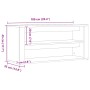 Banco zapatero roble negro 100x35x45 cm madera de ingeniería | Foro24.es | Tu tienda online para hogar, jardín y más Foro24.es
