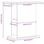 Soporte para acuario de roble negro 75x36x72,5 cm de madera de ingeniería | Foro24.es | Tu tienda online para hogar, jardín y más Foro24.es