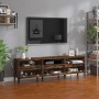 Mueble de TV madera contrachapada roble ahumado 150x30x44,5 cm de , Muebles TV - Ref: Foro24-831922, Precio: 101,19 €