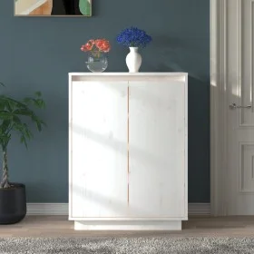Solid pine wood shoe cabinet 60x35x80 cm by vidaXL, Shoe racks and shoe organizers - Ref: Foro24-813531, Price: 96,99 €, Disc...