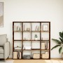 Estantería madera de ingeniería roble ahumado 137,5x29x137,5 cm de , Librerías y estanterías - Ref: Foro24-3310293, Precio: 1...
