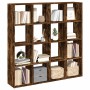 Estantería madera de ingeniería roble ahumado 137,5x29x137,5 cm de , Librerías y estanterías - Ref: Foro24-3310293, Precio: 1...