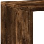 Estantería madera de ingeniería roble ahumado 137,5x29x137,5 cm de , Librerías y estanterías - Ref: Foro24-3310293, Precio: 1...