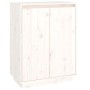 Armario zapatero de madera maciza de pino 60x35x80 cm de vidaXL, Zapateros y organizadores de calzado - Ref: Foro24-813531, P...