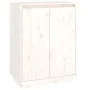 Armario zapatero de madera maciza de pino 60x35x80 cm de vidaXL, Zapateros y organizadores de calzado - Ref: Foro24-813531, P...
