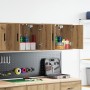 Armarios de pared 2 uds para garaje madera artesanal roble de , Armarios industriales - Ref: Foro24-860660, Precio: 80,17 €