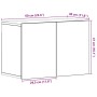 Mueble de TV roble negro 60x30x41 cm madera de ingeniería | Foro24.es | Tu tienda online para hogar, jardín y más Foro24.es