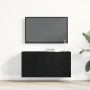 Mueble de TV roble negro 80x30x41 cm madera de ingeniería | Foro24.es | Tu tienda online para hogar, jardín y más Foro24.es