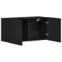 Mueble de TV roble negro 80x30x41 cm madera de ingeniería | Foro24.es | Tu tienda online para hogar, jardín y más Foro24.es