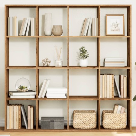 Estantería madera de ingeniería roble artisian 137,5x29x137,5cm | Foro24.es | Tu tienda online para hogar, jardín y más Foro24.es