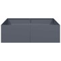 Jardinera acero gris antracita 100x100x30 cm | Foro24.es | Tu tienda online para hogar, jardín y más Foro24.es