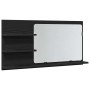 Armario de baño con espejo de roble negro 90x11x45 cm Madera de ingeniería | Foro24.es | Tu tienda online para hogar, jardín y más Foro24.es