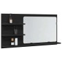 Armario de baño con espejo de roble negro 90x11x45 cm Madera de ingeniería | Foro24.es | Tu tienda online para hogar, jardín y más Foro24.es