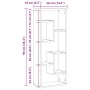 Estante de pared de madera vieja, 36 x 16 x 90 cm, madera de ingeniería | Foro24.es | Tu tienda online para hogar, jardín y más Foro24.es