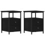 Mesitas de noche 2 unidades Roble negro 34x35,5x50 cm Madera de ingeniería | Foro24.es | Tu tienda online para hogar, jardín y más Foro24.es