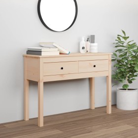 Mesa consola madera maciza de pino 100x35x75 cm de , Mesas auxiliares - Ref: Foro24-814614, Precio: 104,96 €, Descuento: %