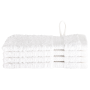 Toallitas 4 pcs Blanco 15 x 21 cm Algodón