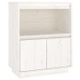 Aparador de madera maciza de pino blanco 60x34x75 cm de vidaXL, Aparadores - Ref: Foro24-813521, Precio: 86,22 €, Descuento: %
