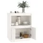 Aparador de madera maciza de pino blanco 60x34x75 cm de vidaXL, Aparadores - Ref: Foro24-813521, Precio: 85,01 €, Descuento: %