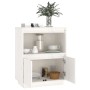 Sideboard aus massivem weißem Kiefernholz, 60 x 34 x 75 cm von vidaXL, Sideboards - Ref: Foro24-813521, Preis: 86,27 €, Rabat...