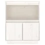 Sideboard aus massivem weißem Kiefernholz, 60 x 34 x 75 cm von vidaXL, Sideboards - Ref: Foro24-813521, Preis: 84,74 €, Rabat...