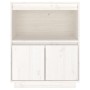 Sideboard aus massivem weißem Kiefernholz, 60 x 34 x 75 cm von vidaXL, Sideboards - Ref: Foro24-813521, Preis: 86,27 €, Rabat...