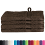 Toallitas 4 pcs Marrón 15 x 21 cm Algodón