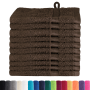 Toallitas 10 pcs Marrón 15 x 21 cm Algodón