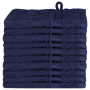 Toallitas 10 pcs Azul marino 15 x 21 cm Algodón