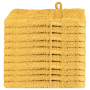 Toallitas 10 pcs Dorado 15 x 21 cm Algodón