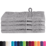 Toallitas 4 pcs Gris 15 x 21 cm Algodón