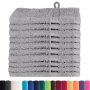 Toallitas 10 pcs Gris 15 x 21 cm Algodón