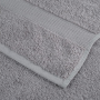 Toallitas 10 pcs Gris 15 x 21 cm Algodón