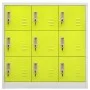 Grauer und grüner Stahlschrank 2 Stück 90x45x92,5 cm von vidaXL, Schließfächer und Lagerschränke - Ref: Foro24-3095242, Preis...