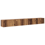 Conjunto de mueble de TV 4 pcs Madera envejecida