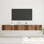 Conjunto de mueble de TV 4 pcs Madera envejecida