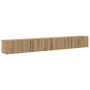 Conjunto de mueble de TV 4 pcs Roble artesanal