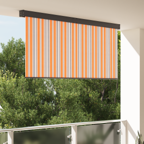 Cortina de Rodillo Exterior Amarillo y azul 200 x 250 cm tela