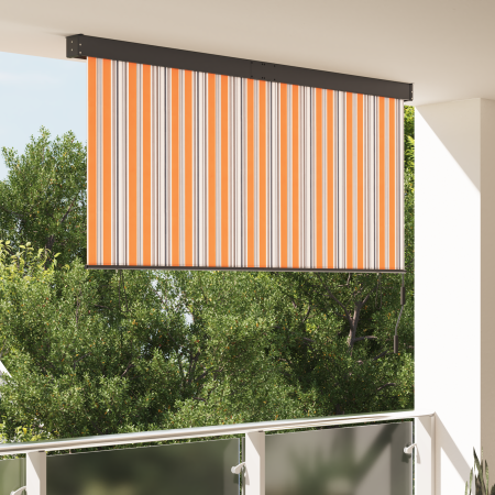 Cortina de Rodillo Exterior Amarillo y azul 200 x 250 cm tela