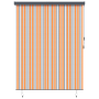 Cortina de Rodillo Exterior Amarillo y azul 200 x 250 cm tela