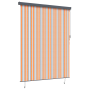 Cortina de Rodillo Exterior Amarillo y azul 200 x 250 cm tela