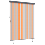 Cortina de Rodillo Exterior Amarillo y azul 200 x 250 cm tela