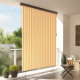 Cortina de Rodillo Exterior naranja y blanco 220 x 250 cm tela
