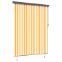 Cortina de Rodillo Exterior naranja y blanco 220 x 250 cm tela