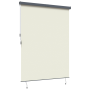 Cortina de Rodillo Exterior Rayado Manual Ajustable Crema 220 x