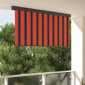 Cortina de Rodillo Exterior Naranja y marrón 220 x 250 cm tela