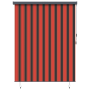Cortina de Rodillo Exterior Naranja y marrón 220 x 250 cm tela