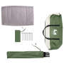 Tienda para guardar bicicletas Verde 256 x 222 x 182 cm